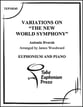 Variations on The New World Symphony Euphonium and Piano P.O.D. cover